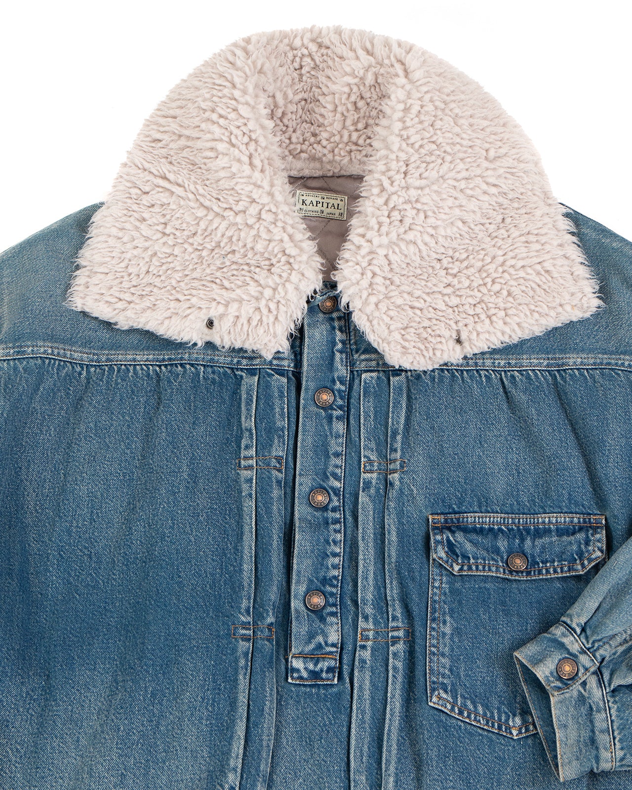 Kapital 11.5oz Denim 1st Jacket Anorak - Image 3