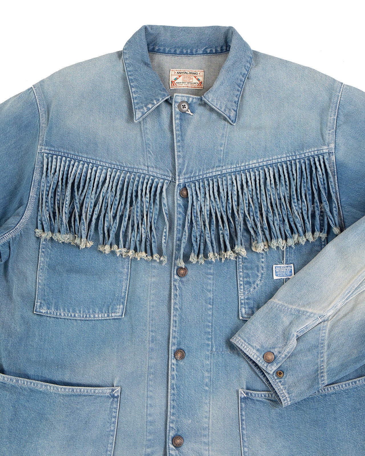 Kapital 11.5oz Denim Fringe Coverall - Image 3