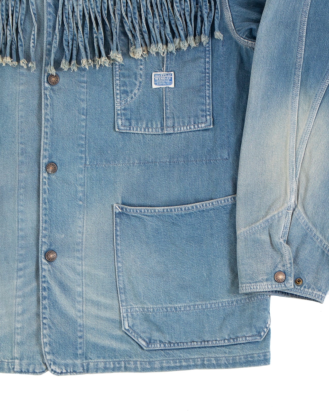 Kapital 11.5oz Denim Fringe Coverall - Image 4