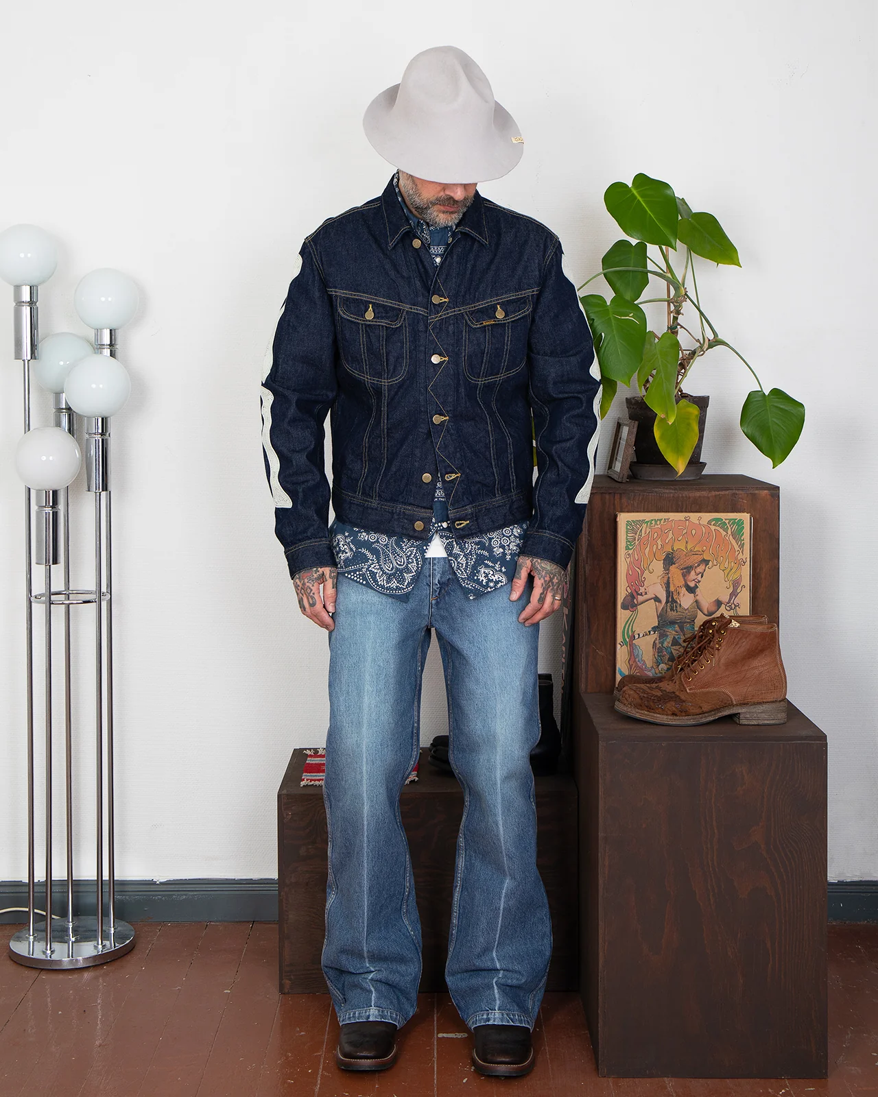 Kapital 11.5oz Denim Mexican Tuxedo Westerner - Image 2