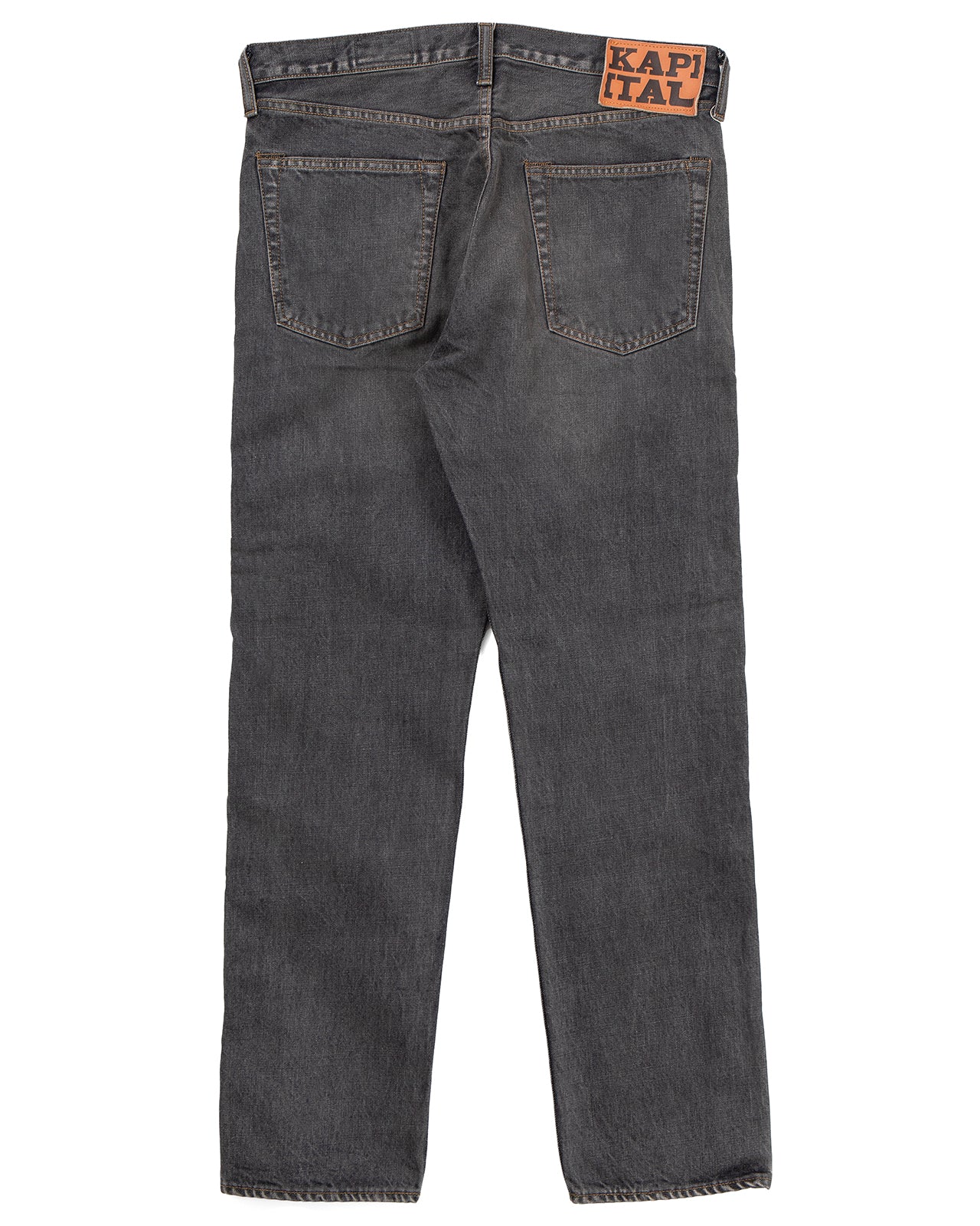 Kapital 14oz Black Denim 5P Monkey Cisco, Studs - Image 3