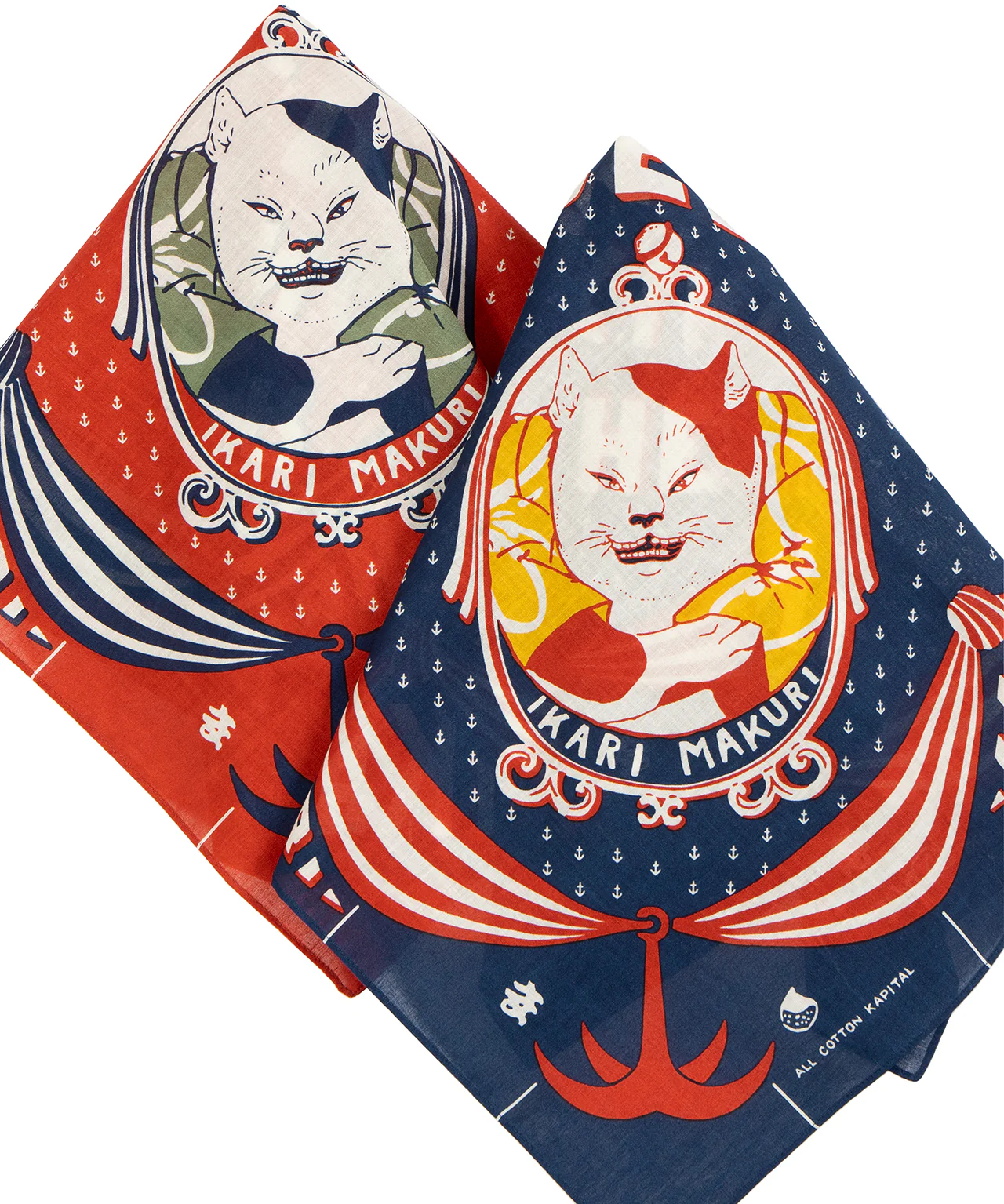 Kapital Bandana Ikarimakuri (Pissed Off), Navy - Image 2