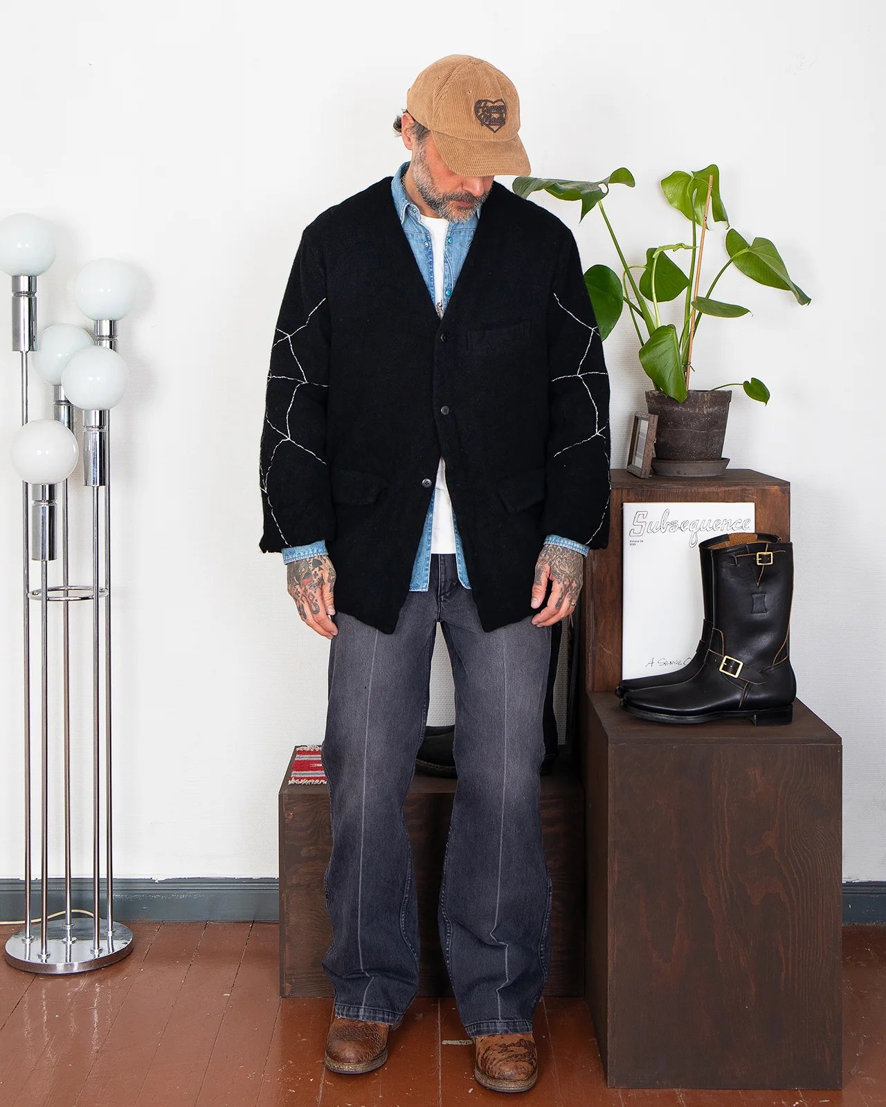 Kapital Fulling Wool Casa Jacket (KOUNTRY Dream Catch), Black - Image 2