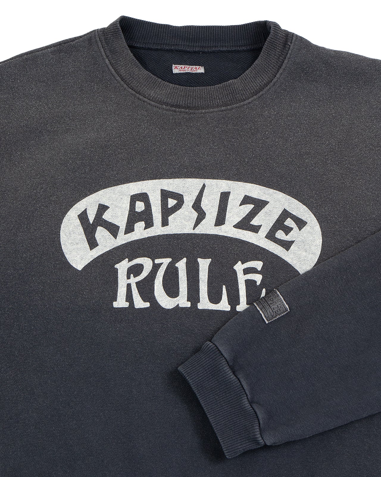 Kapital Knit Crew Sweater (KAPSIZE RULEpt), Black - Image 3