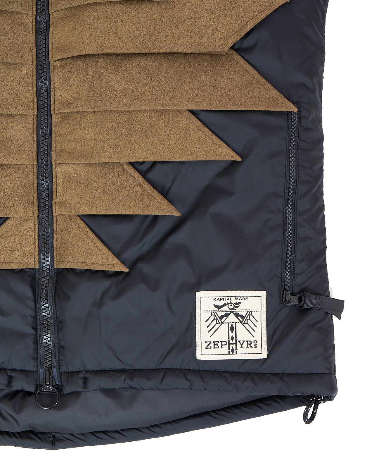 Kapital Nylon Zepher Fishing Vest, Black - Image 4