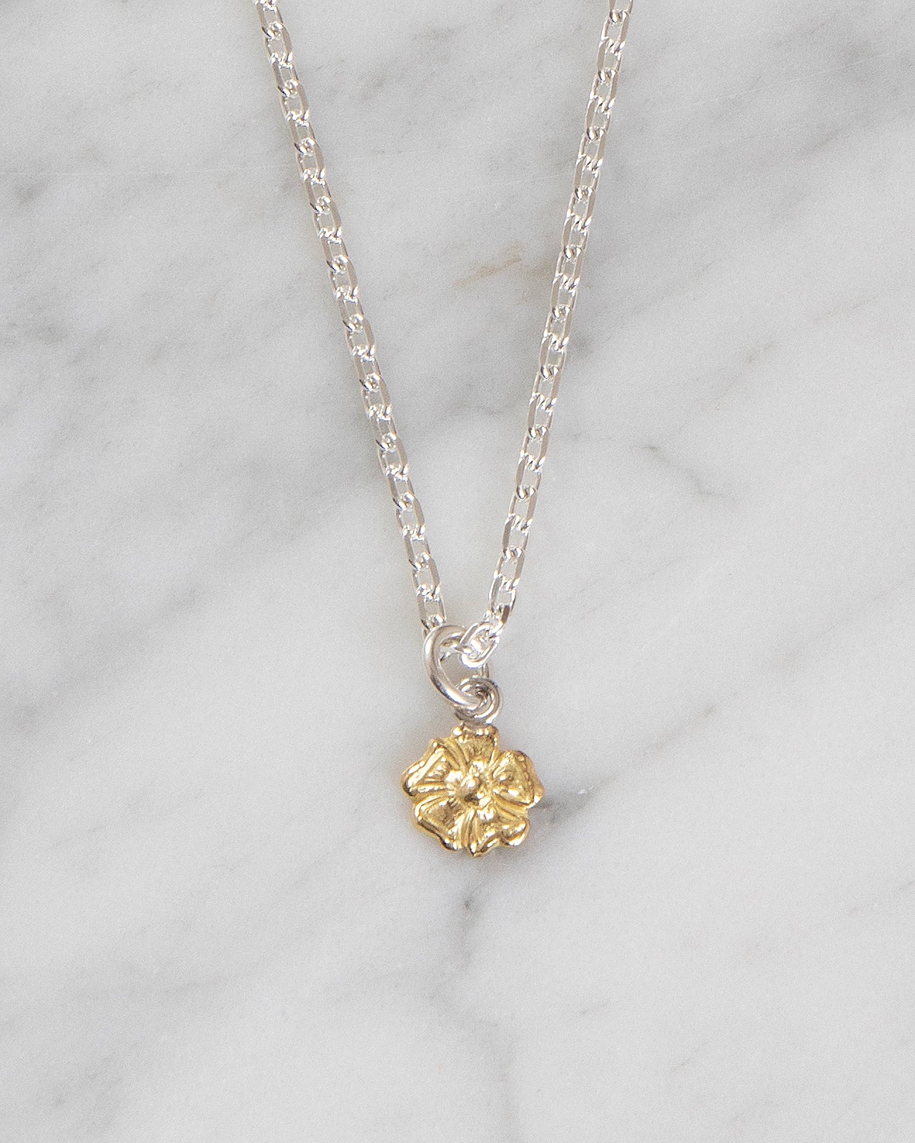 Larry Smith 18K Gold Rose Pendant, Small - Image 2