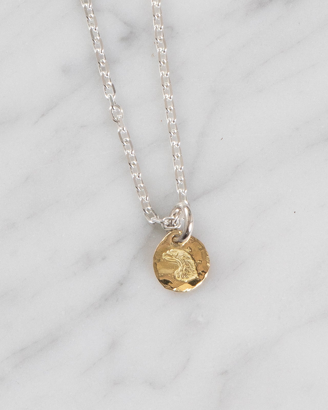 Larry Smith 18K Gold Eagle Head Pendant - Image 2