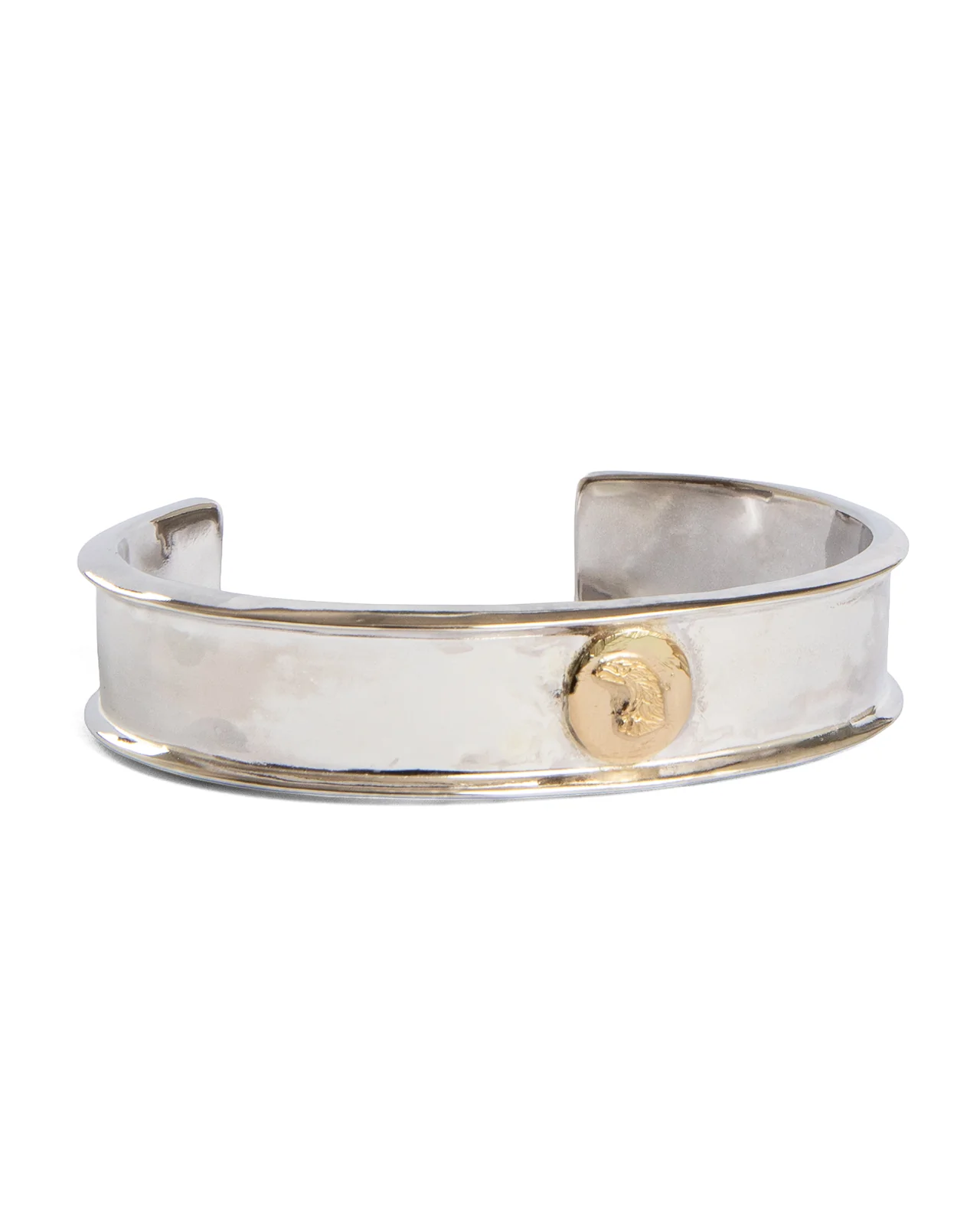 Larry Smith Edged Eagle Head Bracelet