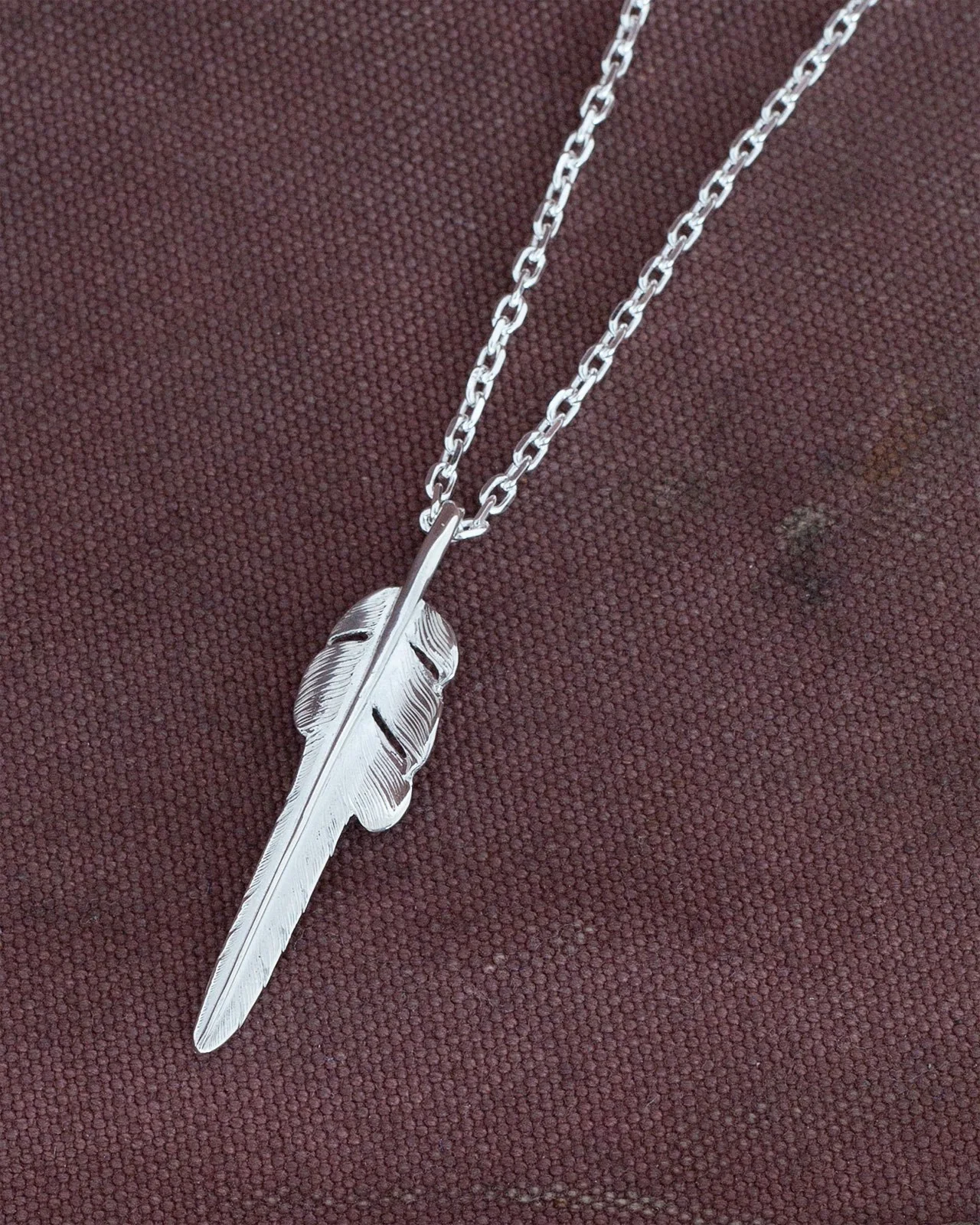 Larry Smith Silver Kazekiri Feather, Medium (Left) - Image 3