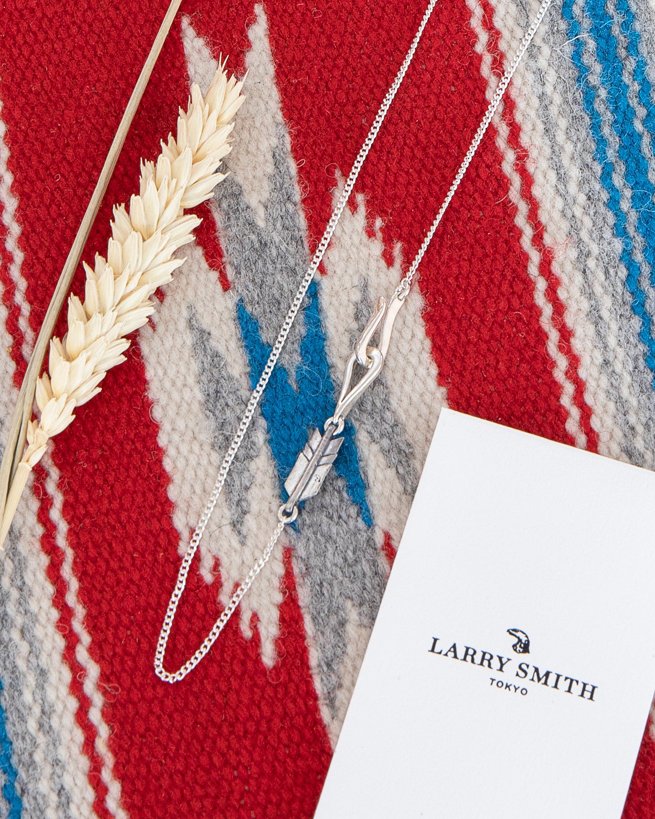 Larry Smith Skinny Silver Curb Chain, Arrow, 60cm - Image 3