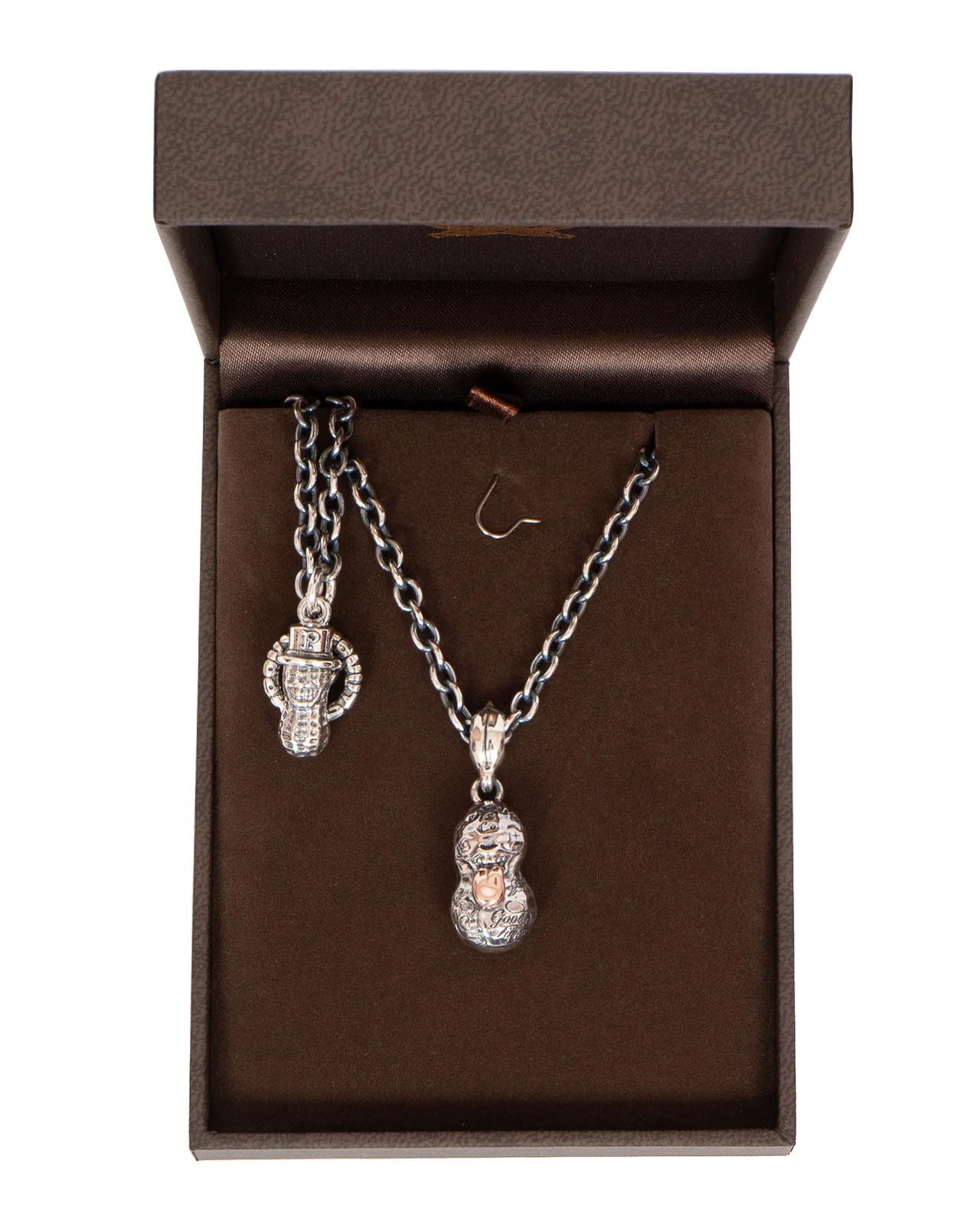 Peanuts & Co Bero Tattoo Peanuts, Small, Silver × K10PG, 60cm Chain