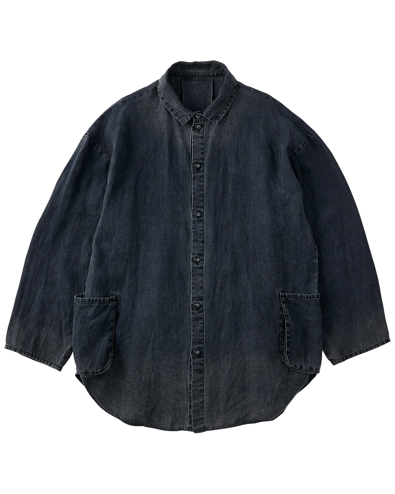 Porter Classic Linen Shirt Jacket, Black