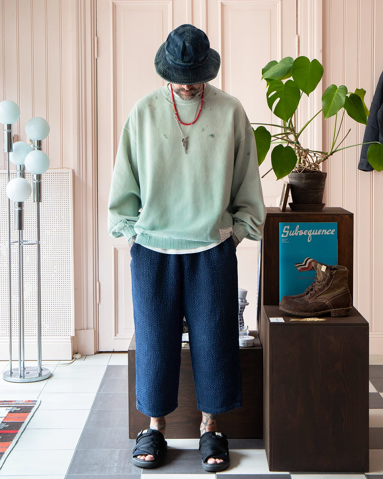 Porter Classic New Sashiko Peace Pants - Image 6