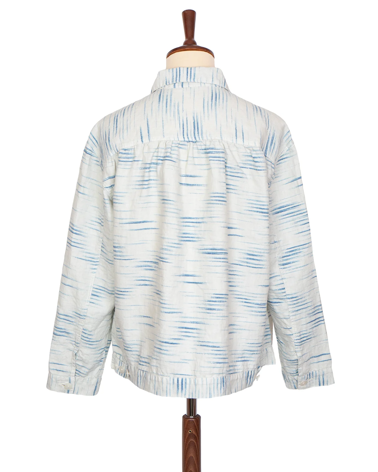 Porter Classic Old France Indigo Print Short Jacket - Image 4
