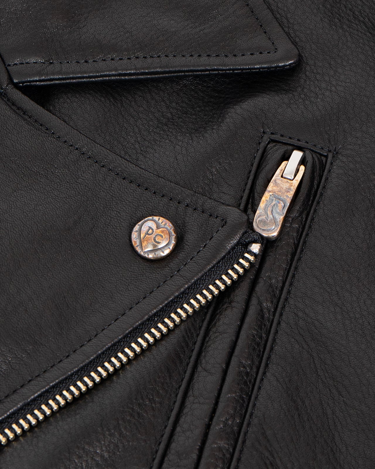 Porter Classic PC Riders Jacket W / Love & Peace Silver - Image 7