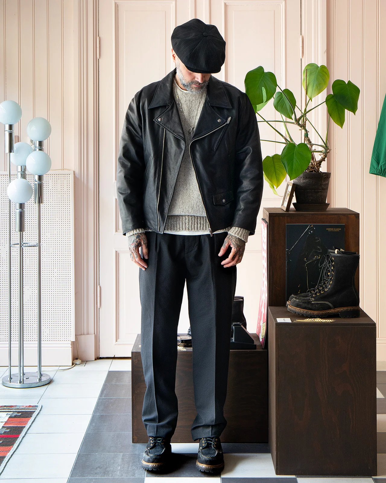 Porter Classic Pinstripe Casquette, Black - Image 4