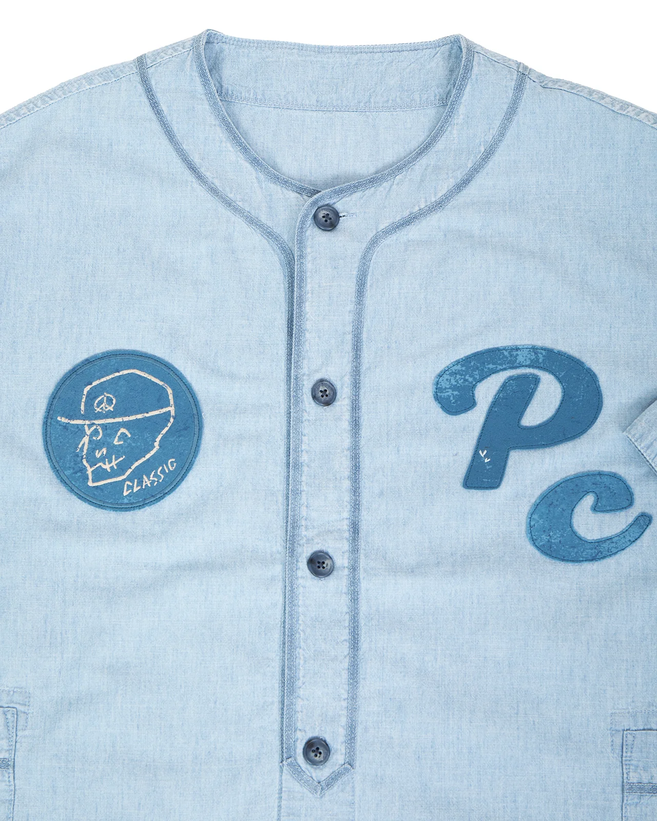 Porter Classic Shawshank Chambray Baseball Shirt - Image 3