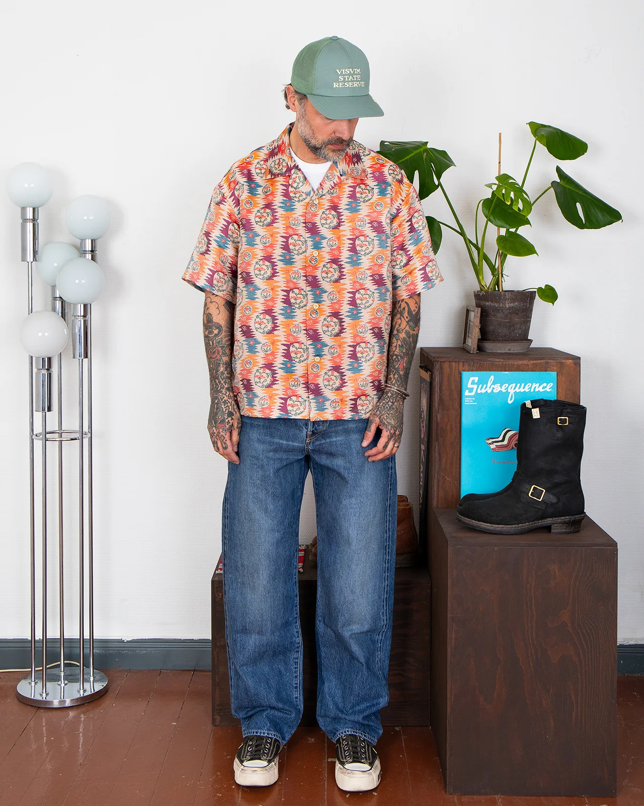 Visvim Crosby Shirt S/S, Jacquard (Silk) - Image 3
