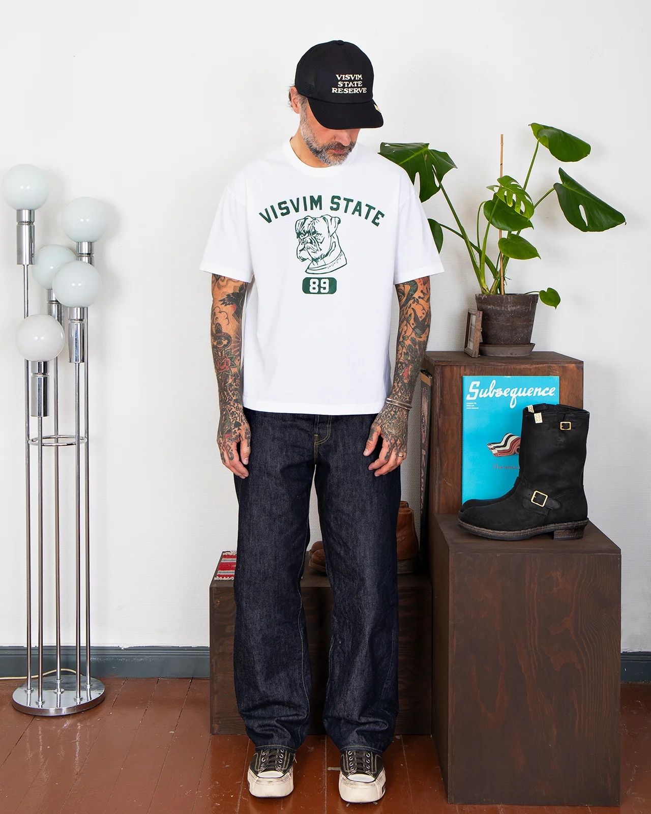 Visvim Goodyear II Cap, Black - Image 2